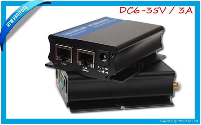 SMS control wifi dog pptp Wireless Industrial 3G router openwrt with DC： 5V ~40V 3