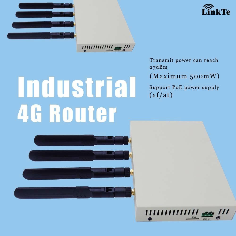 Industrial 4G WiFi Router with OpenWrt PoE 500mw High Power 5