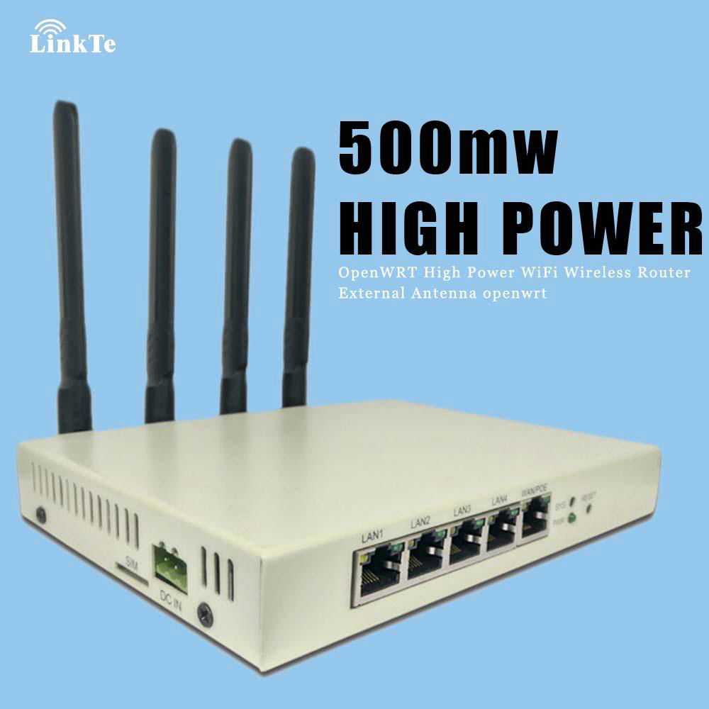 Industrial LTE 500mw High Power WiFi Router with OpenWrt support PoE 3