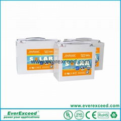 EverExceed Solar Gel Range VRLA Battery