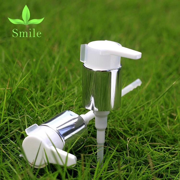 24mm Moisturizing Face lotion dispenser pump high quality silver lotion pump