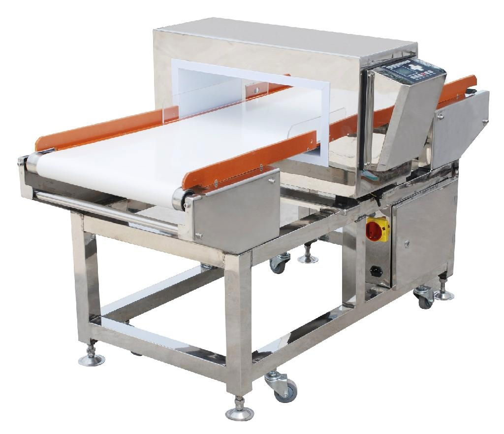 conveyor belt metal detector for food processing industy