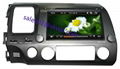 HONDA CIVIC car dvd player gps navigation bluetooth dvbt isdb-t tv radio stereo 1