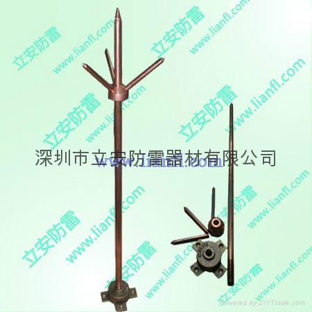 Galvanized single needle lightning rod 3