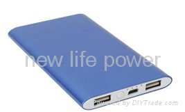 Super thin card size power bank 5000mAh 5