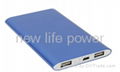 Super thin card size power bank 5000mAh