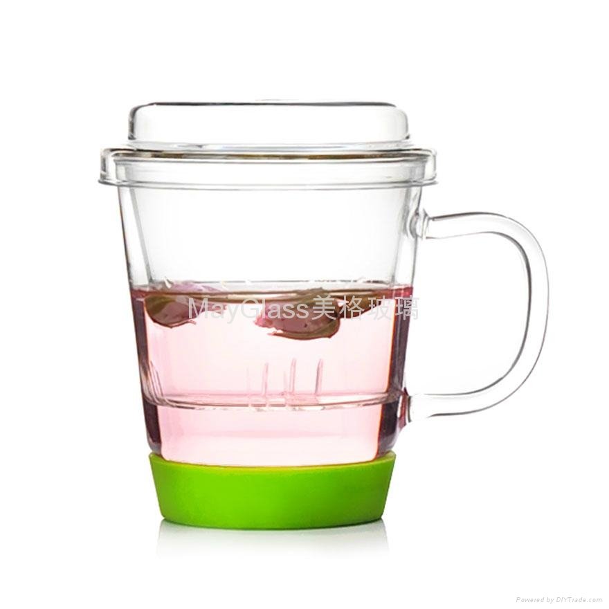 Borosilicate glass tea cup