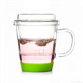 Borosilicate glass tea cup