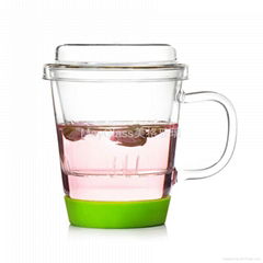 Borosilicate glass tea cup