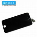 iphone 5 LCD screen digitizer assemble for iphone 5 black and white color