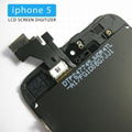 iphone 5 LCD screen digitizer assemble for iphone 5 black and white color 2