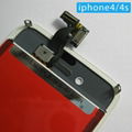 iphone 4 screen digitizer assemble for replacement black and white 3