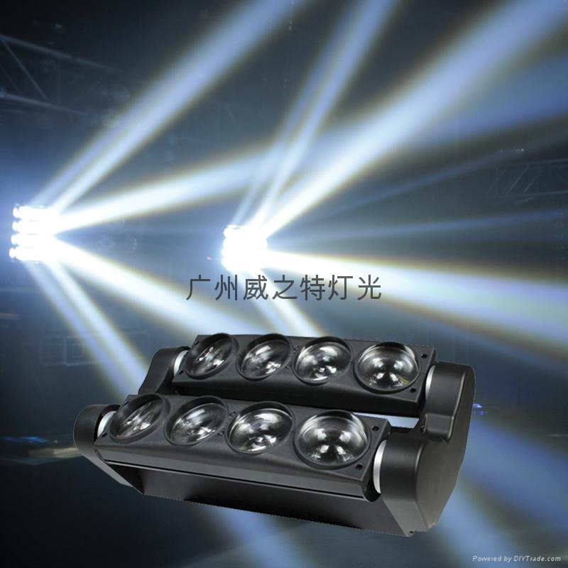 LED 8眼彩光蜘蛛灯 四合一 2