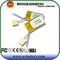 Small 3.7v 55mah 401120 rechargeable lithium polymer battery for bluetooth 2