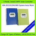 LED Display 12V 24V 48V 60A MPPT Solar Charge Controller 1