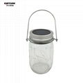 Beautiful solar mason jar light clear glass bottle lamp