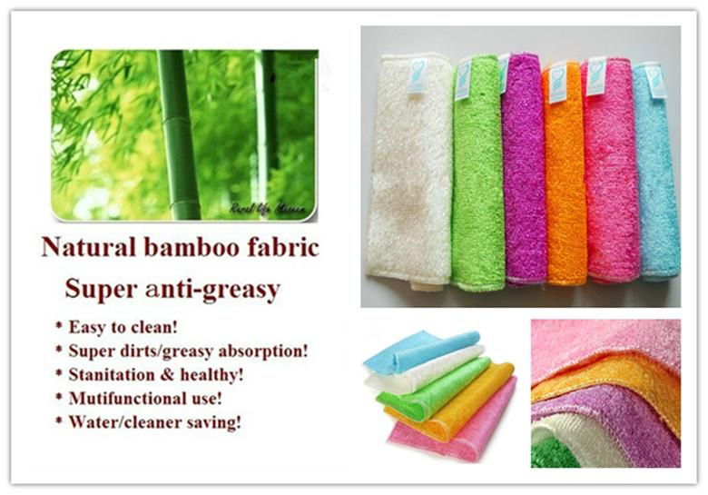 100%Bamboo fiber dishcloth,Cleaning dishcloths