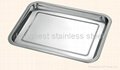 Lastest Design stainless steel serving tray plate set