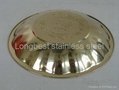 Stainless steel fruit tray round plate deep dish 3