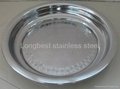 Stainless steel Round Tray Fruit Plate