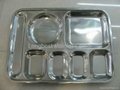 Stainless steel Rectangular Divided Tray  1