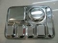 Stainless steel Rectangular Divided Tray  3