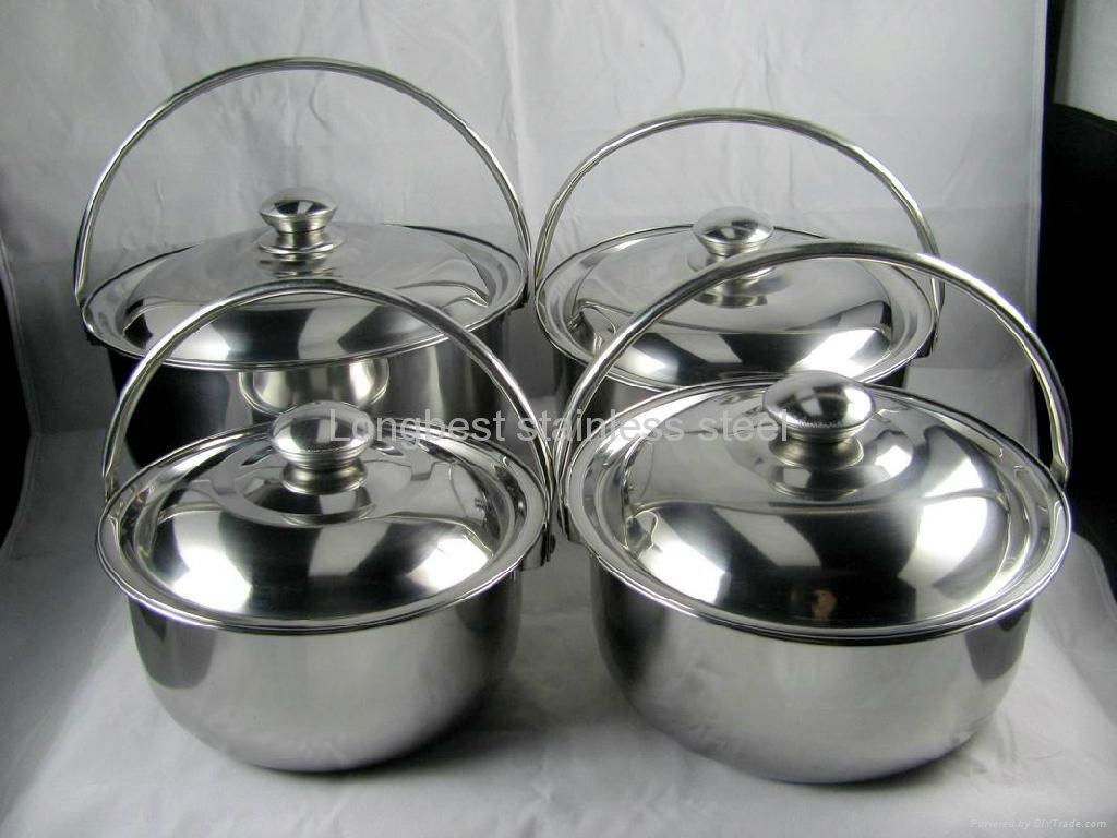 Stockpot 8 piece inside cook pan soup pan saucepot