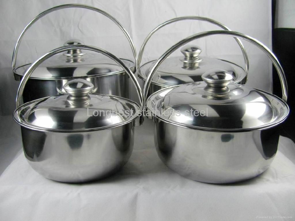 Stockpot 8 piece inside cook pan soup pan saucepot 2