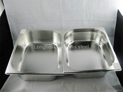  Stainless steel gastronom pans