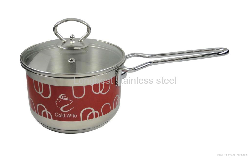 10pcs set stainless steel stockpot  cooking pots 4