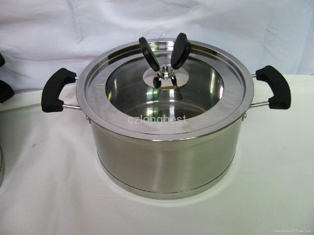 6pcs stainless steel Pan /cookware 2