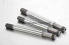 shock absorber piston rod with hardened 