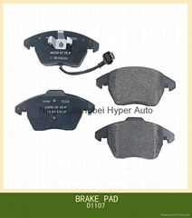 D1107  front disc brake pads price  for Volkswagen