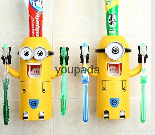Funny Minions toothpaste dispenser