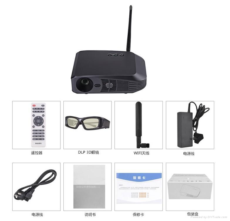 2015 HD 3D home theater projector 2