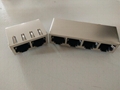 PCB JACK 扁针网口母座连接器