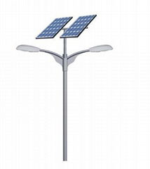 solar street light with double arm