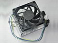 4 pin and 70*70*15mm fan cpu cooler heatsink PC cooler 1