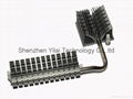 Aluminum or copper heatsink with