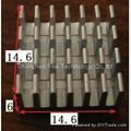 Cross cutting heatsink 14.6*14.6*6mm extruded 6063-T5 aluminum heatsink