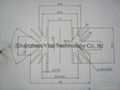 Audio amplifer heatsink is assembled by heatsink and pins 2