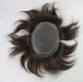 100% human hair for women / men's toupee 1
