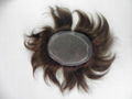 100% human hair Brazilian virgin hair toupee