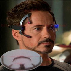 Artificial simulation film stars iron man whiskers