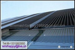 aluminum expanded metal curtain wall paneling