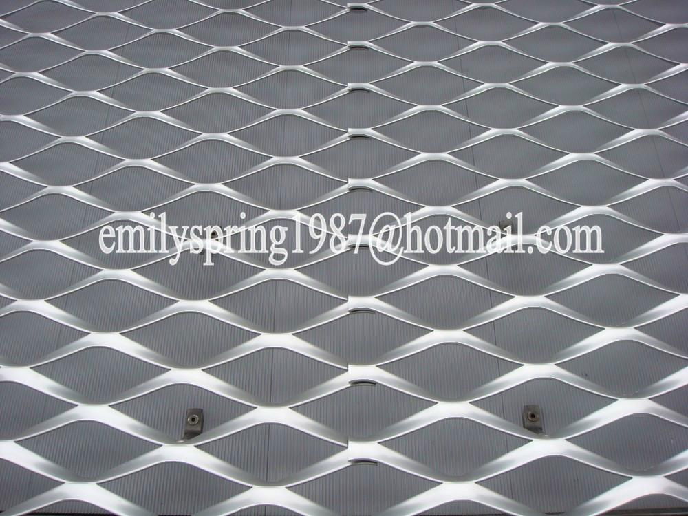 Curtain wall aluminum expanded metal mesh panel