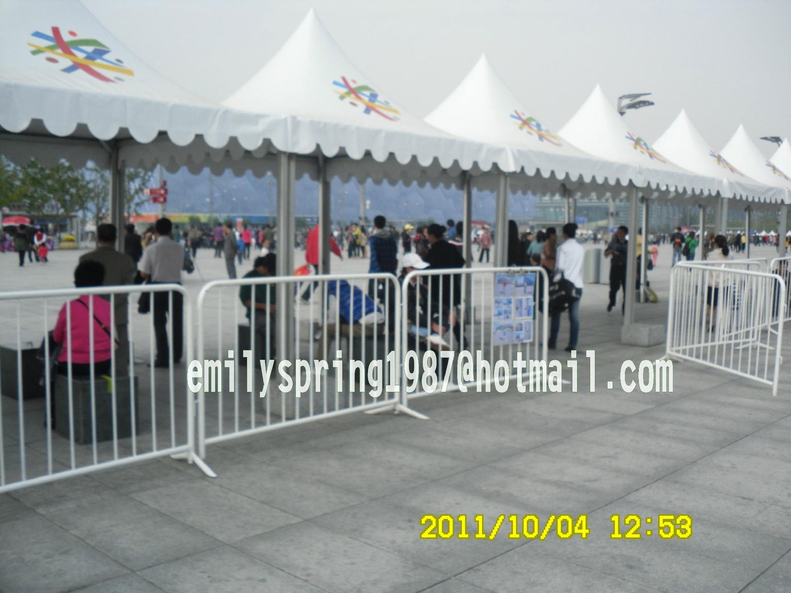 hot dipped galvanized crowd control barrier  2