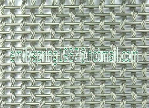 rod cable woven metal curtains 4