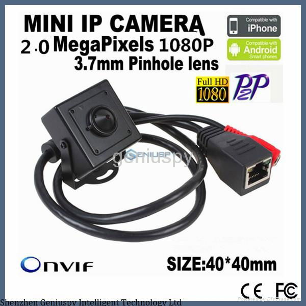 3.7mm Pinhole Lens Hidden Network Security 1080P Full HD ATM Mini IP Camera 2Mp