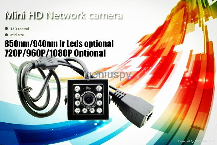 720P P2P Onvif 940nm Invisable Ir Leds Night Vision Hd Mini IR Ip Network Camera